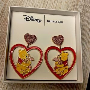 Disney Winnie the Pooh Valentines Earrings by BaubleBar-NWT